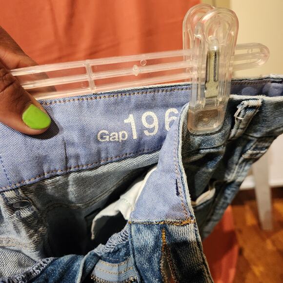 Gap 1969 Sz 8/M Blue Denim Jean Pencil Skirt 4 Pockets w/ Slit Y2K 90s Retro - Picture 4 of 8